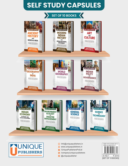 General Studies Self Study Capsule
[Set of 10 Books)
