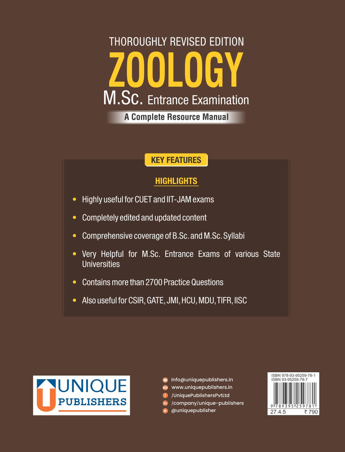M.Sc. Zoology