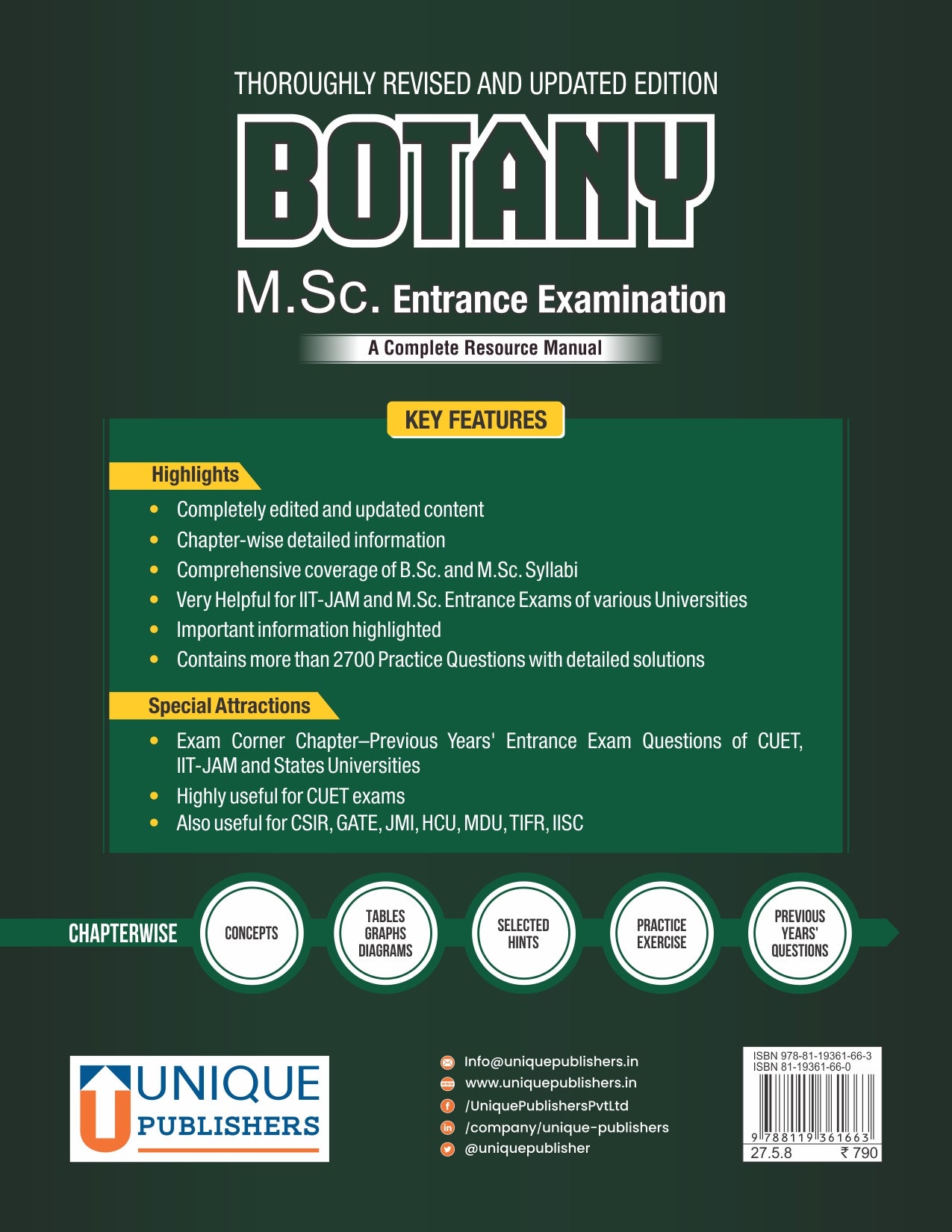 BOTANY
MSc Entrance Examination