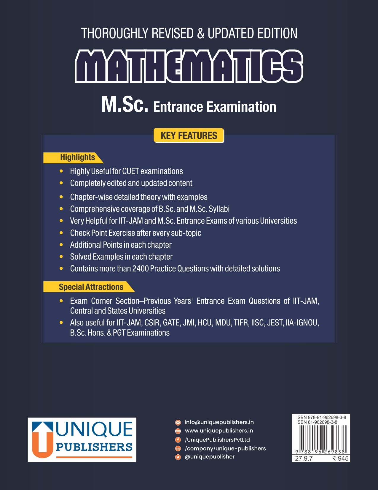 M.Sc. Mathematics