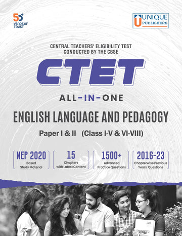 CTET English Language and Pedagogy (Hindi)
Paper I & II, Class I-V & VI-VIII