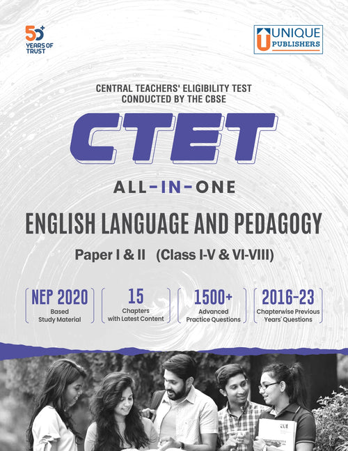 CTET English Language and Pedagogy (Hindi)
Paper I & II, Class I-V & VI-VIII