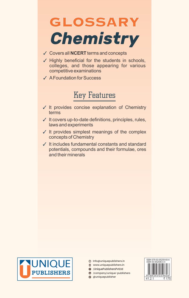 CHEMISTRY Glossary