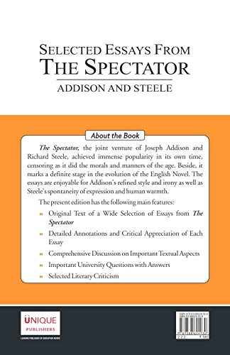 Selected Essays from the Spectator | Addison And Steele