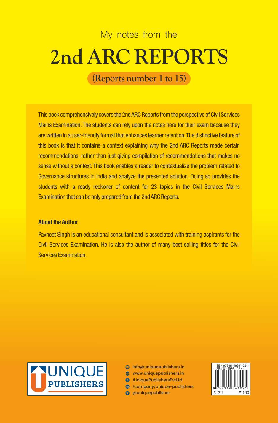 My Notes from the
2nd ARC Reports
(Report No. 1 to 15)