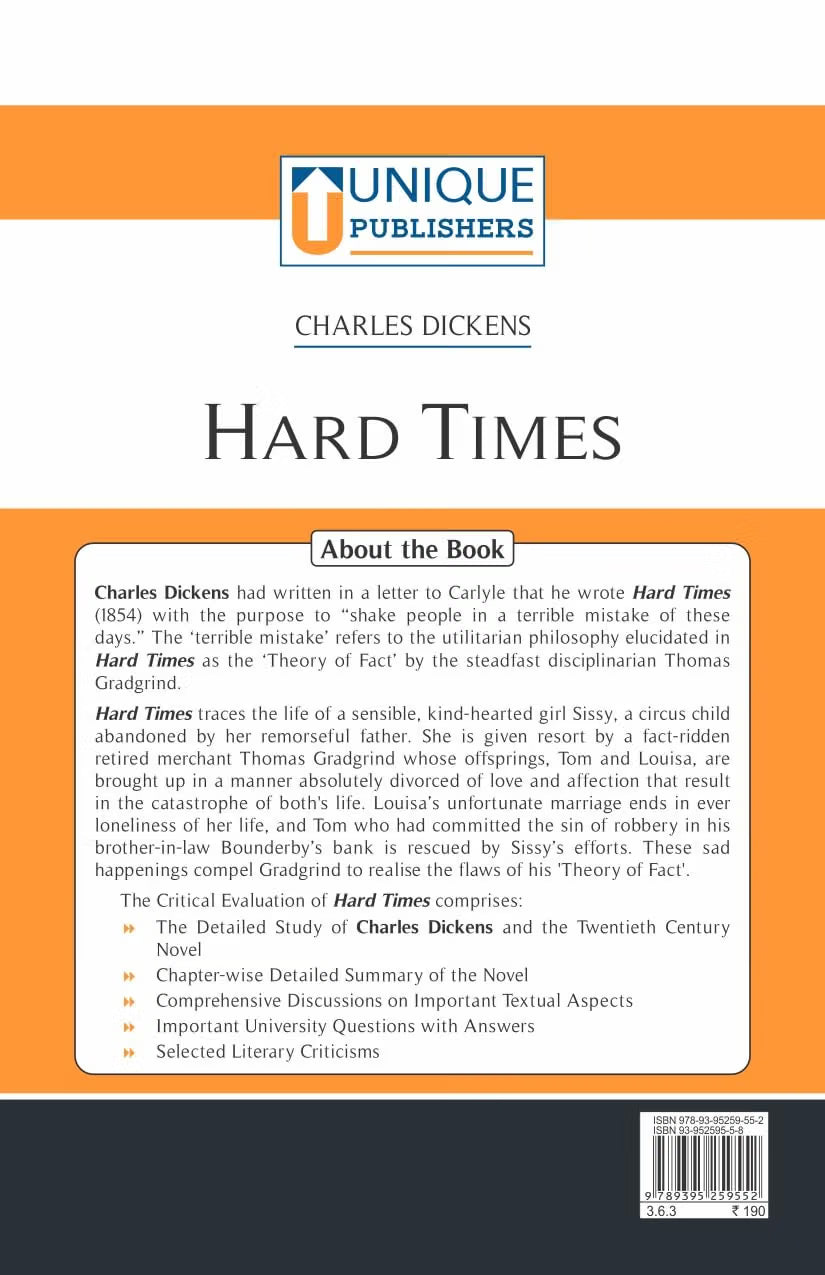 Charles Dickens : Hard Times | A Critical Evaluation
