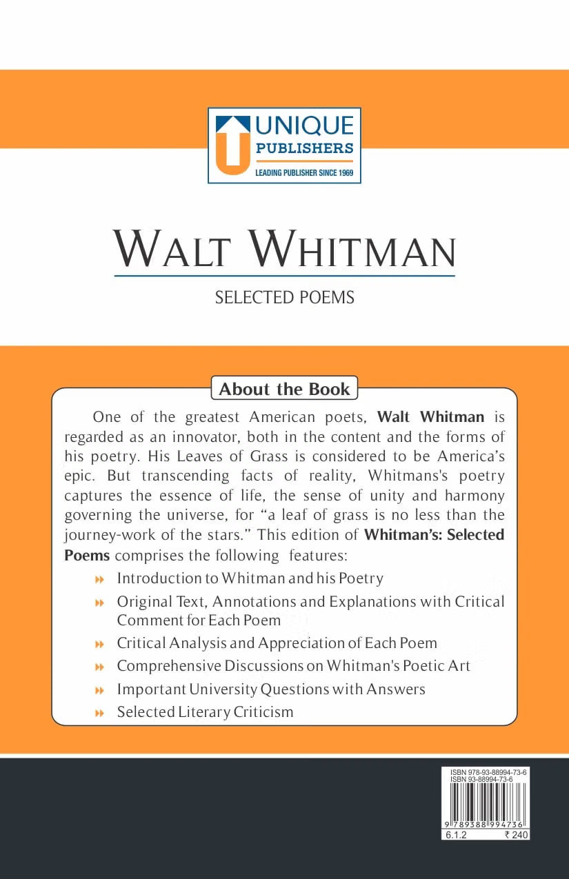 Walt Whitman: Selected Poems
