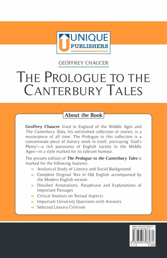 The Prologue to the Canterbury Tales (A Critical Evaluation)