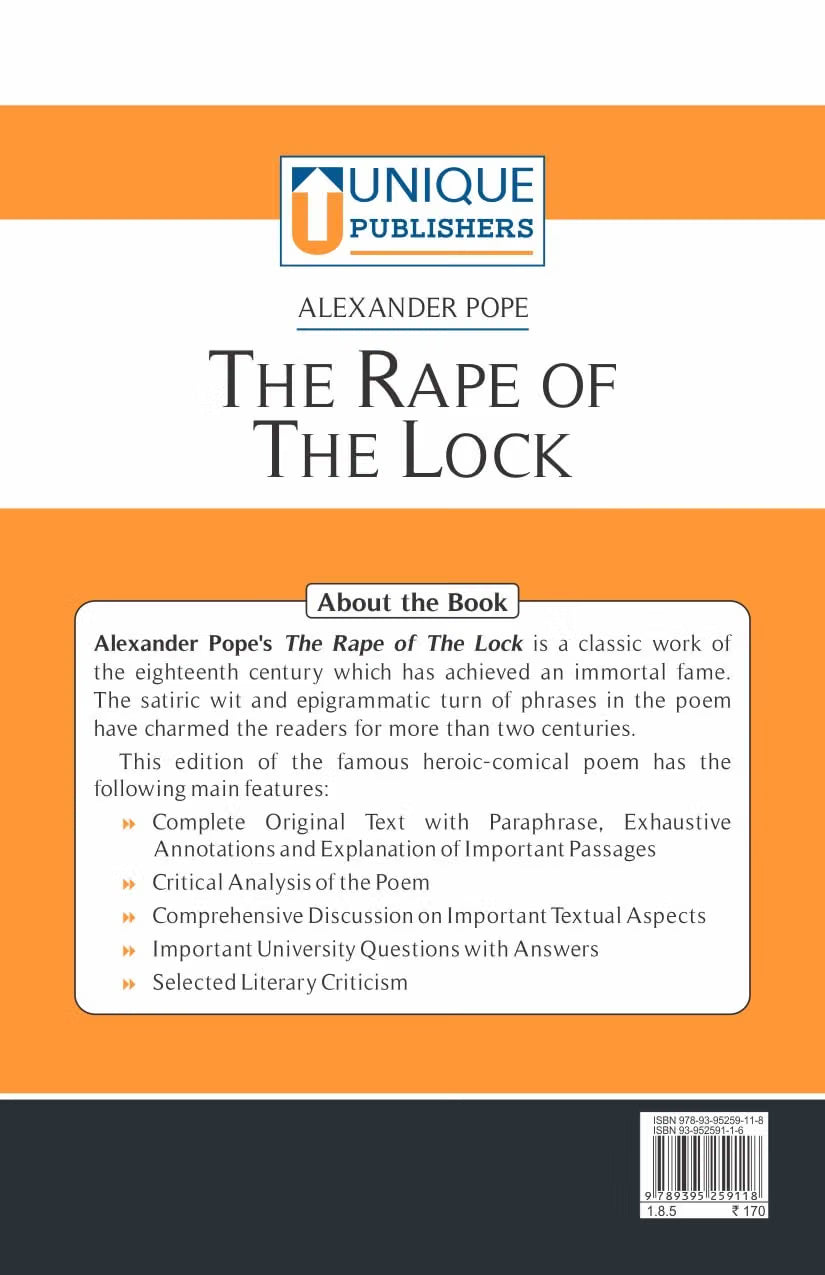 Alexander: The Rape of the Lock | A Critical Evaluation