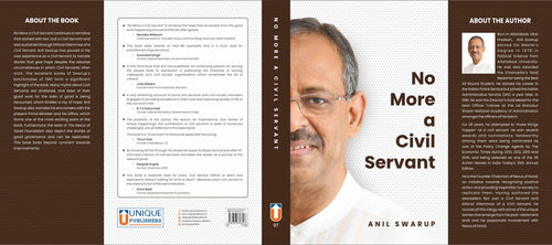 No More A Civil Servant I Hard Back I Signed Copy I Anil Swarup I English Medium