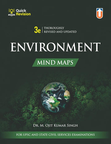 Environment Mind Maps Latest Edition Paperback I English Medium I M.OJIT KUMAR SINGH