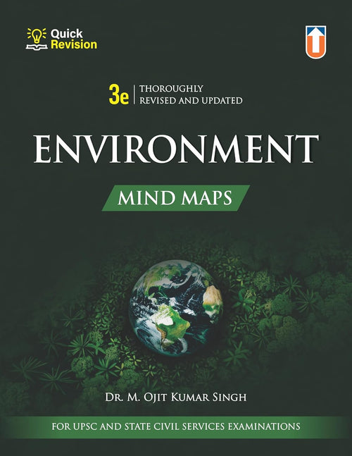 Environment Mind Maps Latest Edition Paperback I English Medium I M.OJIT KUMAR SINGH