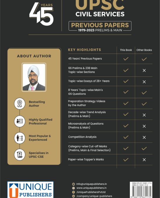 45 Years UPSC Civil Services Previous Papers I Latest Edition